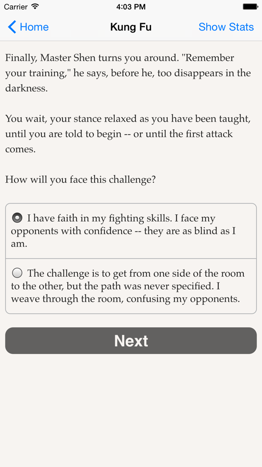 #5. Choice of Kung Fu (iOS) 由: Choice of Games LLC