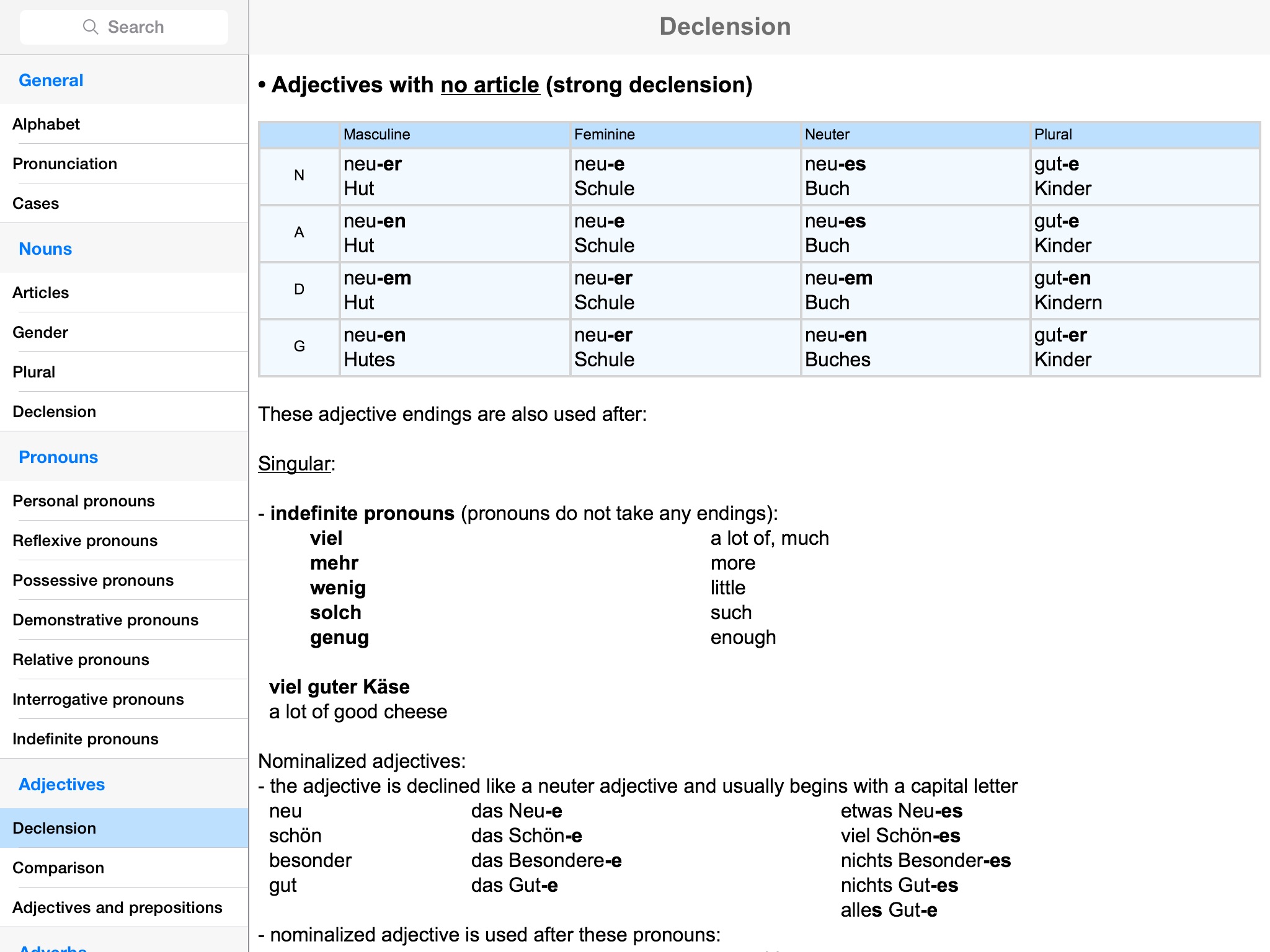 German Grammar for iPad screenshot 3