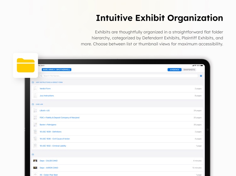 ExhibitsPad - Evidence Viewer screenshot-5