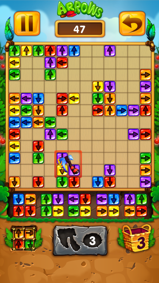 #4. Arrows: Colored game (iOS) 由: DablPoint