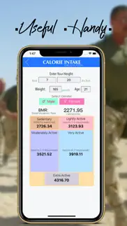 army diet tool iphone screenshot 2