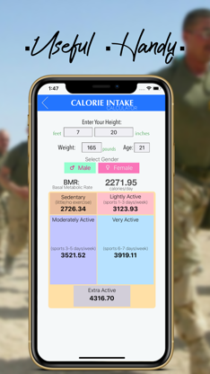 Army Diet TOOL screenshot 2