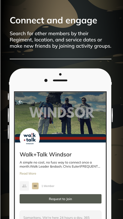 Military App Screenshot