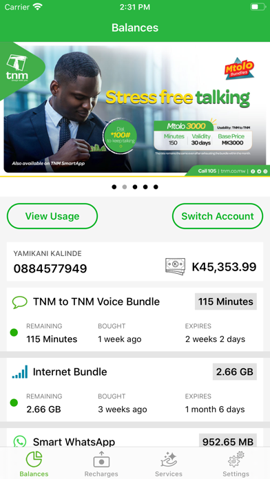 TNM Smart App Screenshot