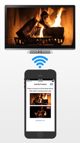 Fireplace on TV for Chromecastのおすすめ画像1