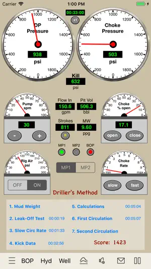 Driller's Method Simulator screenshot 1