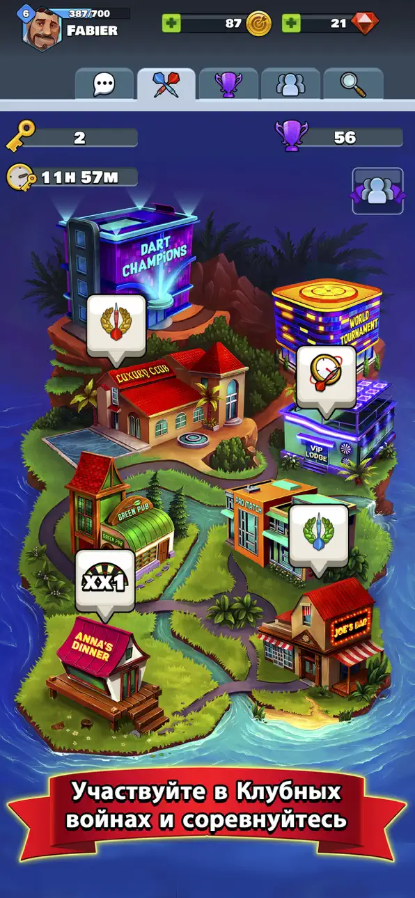 Darts Club iOS Mod IPA [ Debug Menu ] screenshot 5 - iOS game interface