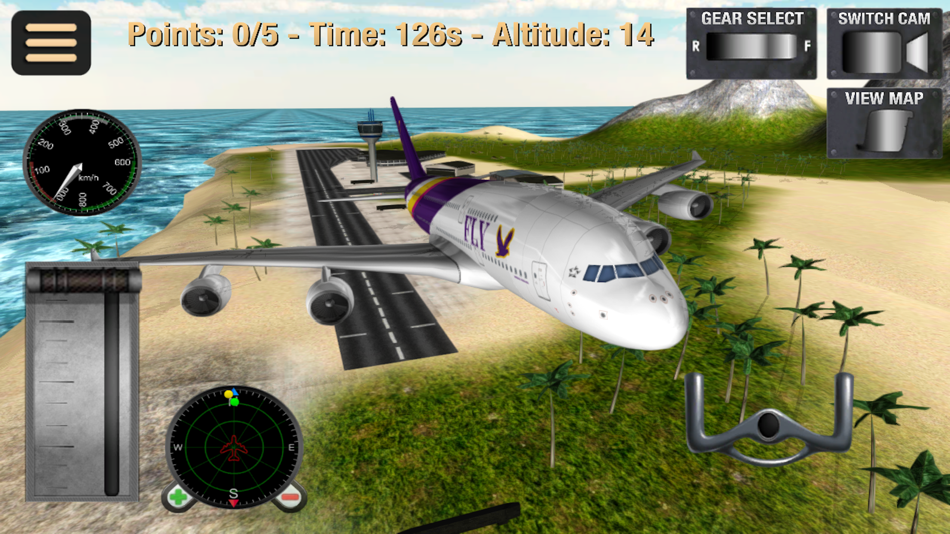 #1. Fly Plane: Flight Simulator 3D (iOS) 来自: Attribute
