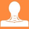 Neck lymph node map icon