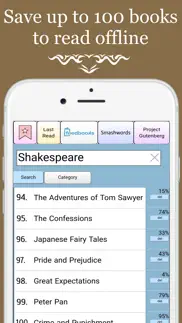 gutenberg reader + many books iphone screenshot 2