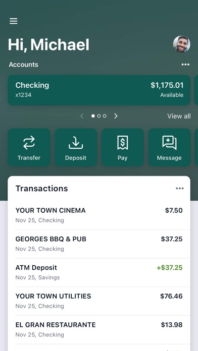 Premier Bank of the South Screenshot
