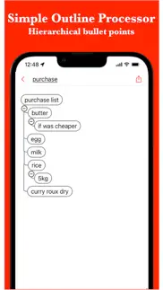 bulletsmind - mindmap outliner iphone screenshot 1