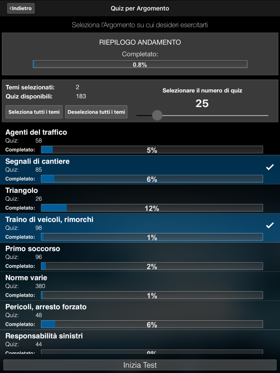 Quiz Patente di Guida iPad screenshot 6 - Education app