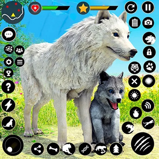 Wild Wolf Family Simulator icon