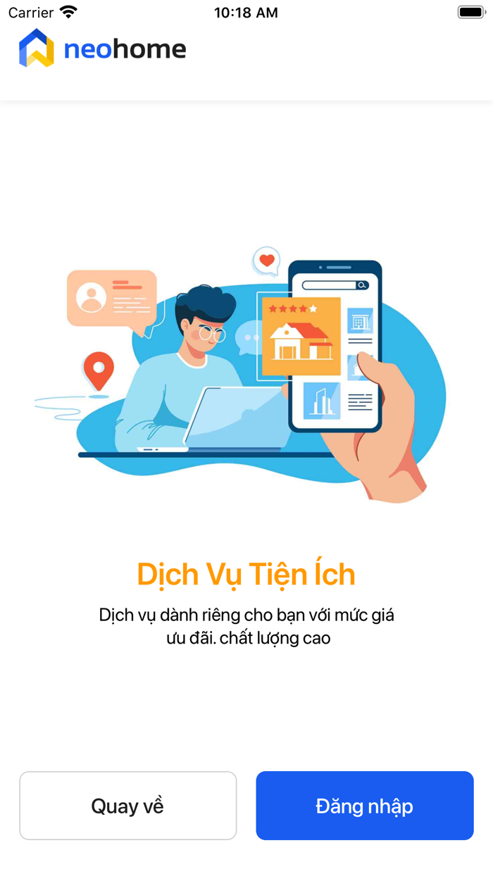 neoHome ứng dụng cư dân