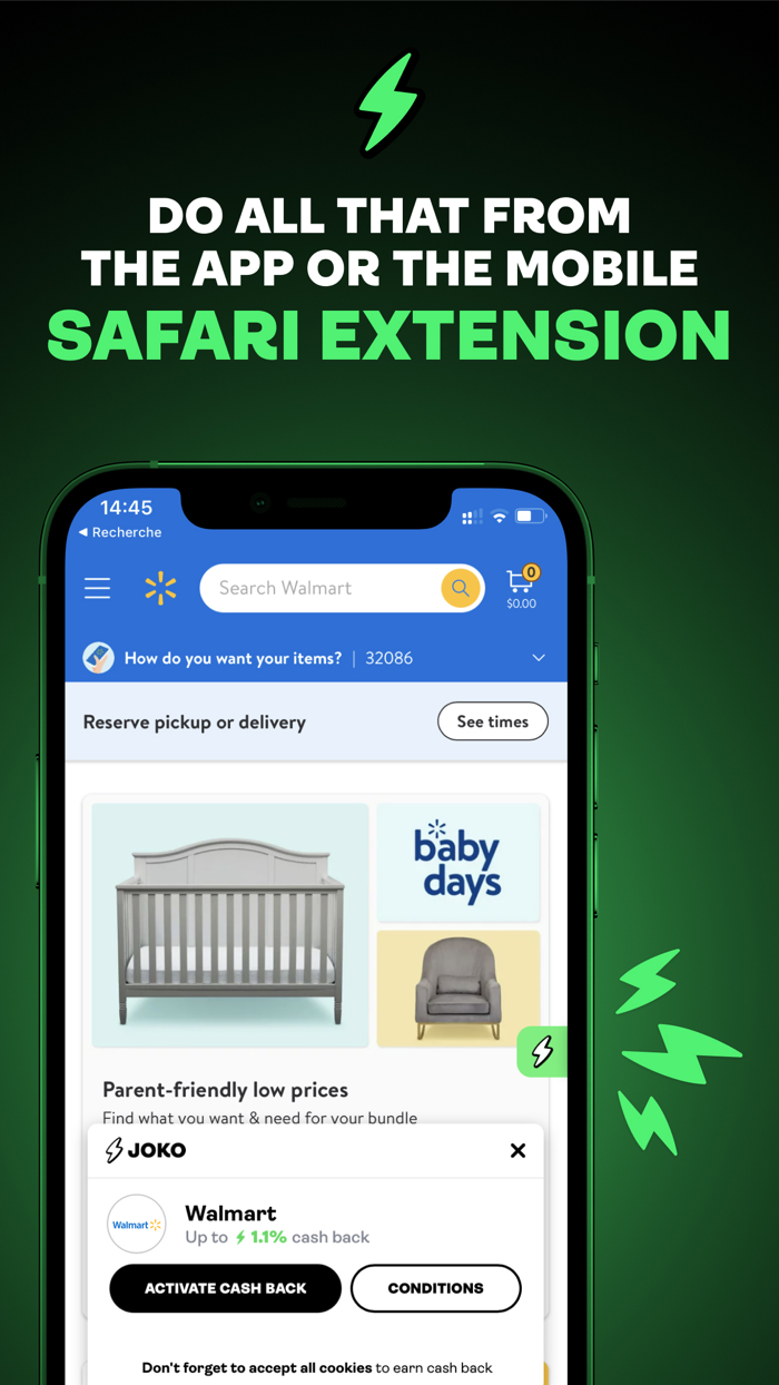 Joko  Cash back and discounts