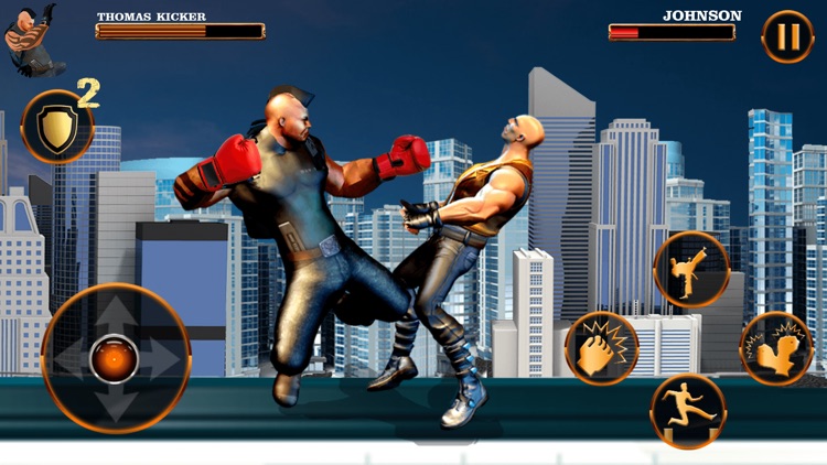 Hero Fighting Street Gangs