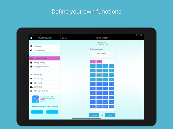 Xmart Calculator Mini iPad screenshot 7 - Productivity app