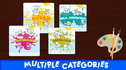 Kids drawing fun coloring book Screenshot