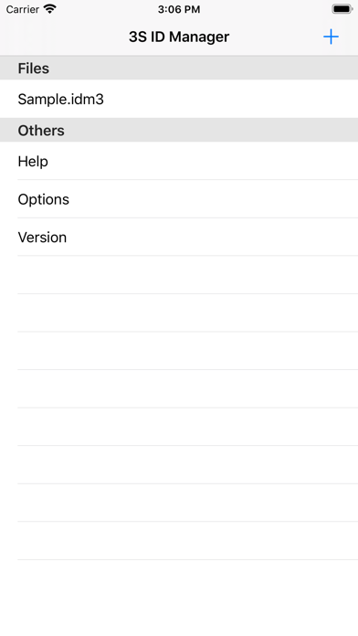 3S ID Manager 3 app screenshot