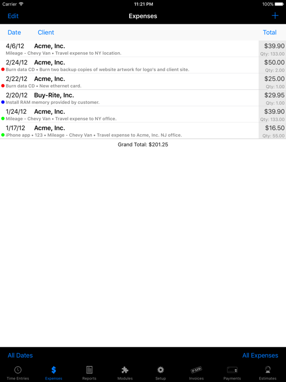 Screenshot #6 pour Time Master + Billing