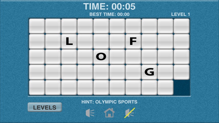 Sports Word Slide Puzzle Fun