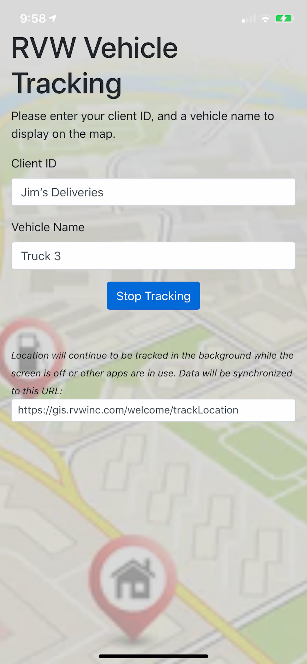 RVW Vehicle Tracking screenshot 2