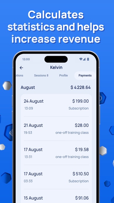 7Coach. Trainer payment diary Screenshot