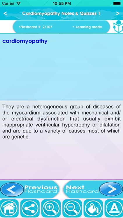 Cardiomyopathy Exam Review App
