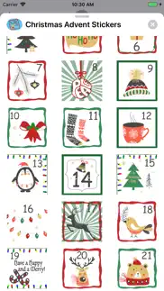 christmas advent stickers iphone screenshot 2