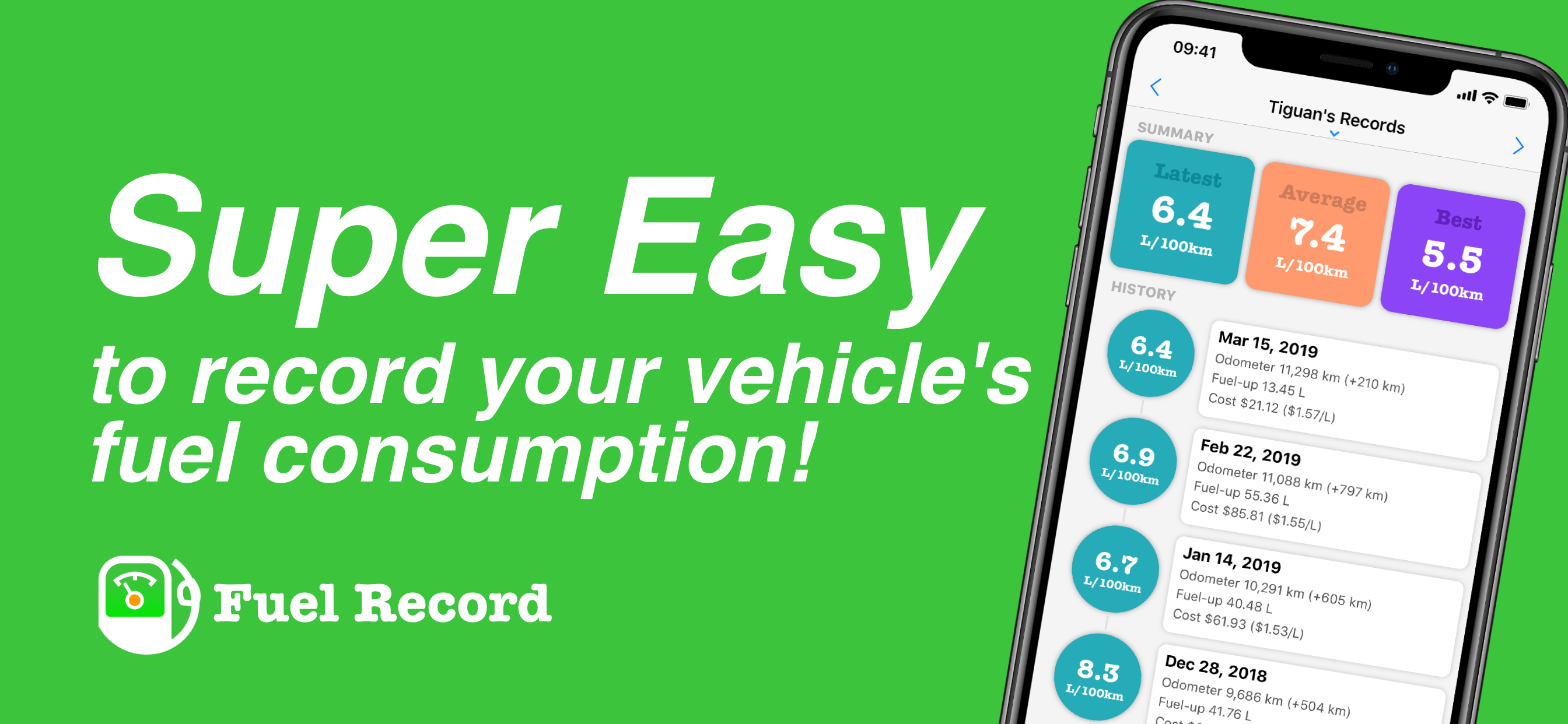 Fuel Record: Mileage Log App