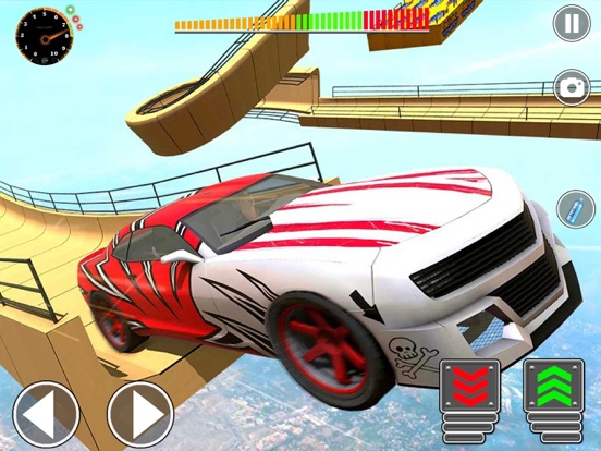Mega Ramp Car Stunts Race Game iPad screenshot