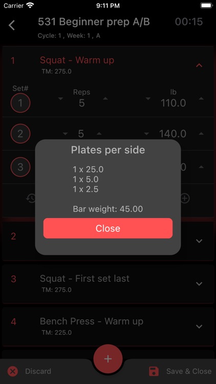 Lift4Fit Gym workout logger screenshot-4