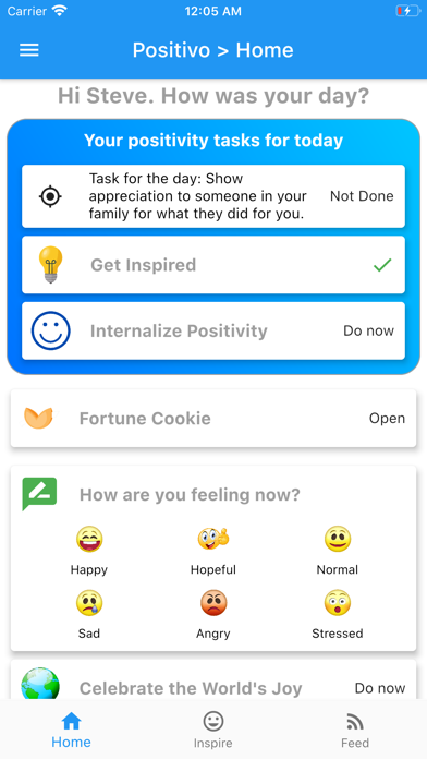 Positivo - The Positivity App Screenshot