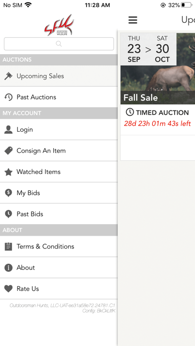 SFW Auctions Screenshot