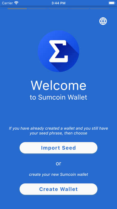 Sumcoin Wallet Screenshot