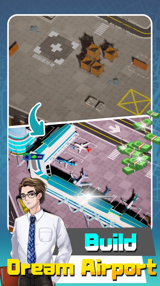 #4. Airport Tycoon - Simulation (iOS) 由: CattoFun Games