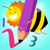 Tracing numbers for preschool icon