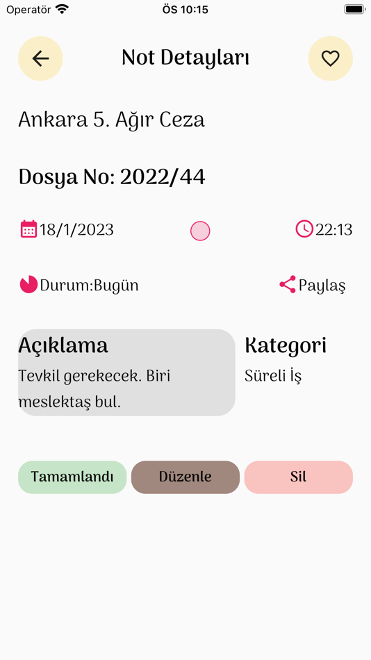 #5. Avukat Ajandası (iOS) Podle: Cihan Uyaroglu