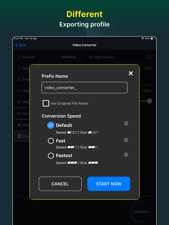 Video Converter and Compressor iPad screenshot 10 - Photo & Video app