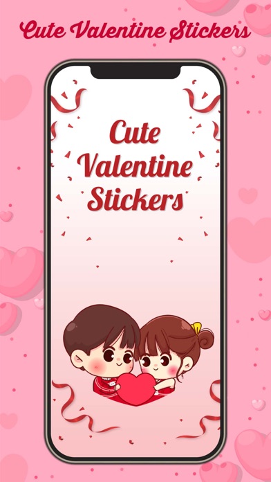 Cute Valentine's Day Stickers! Screenshot