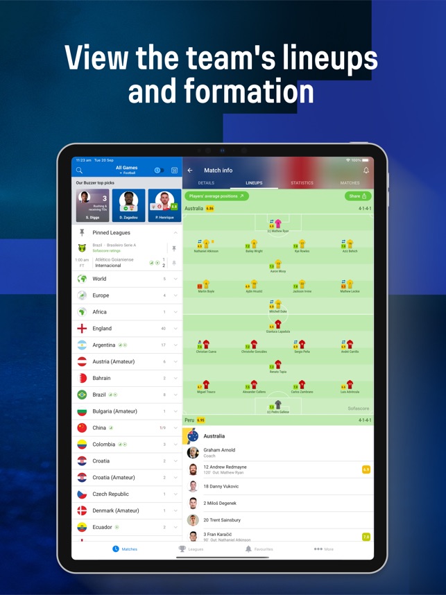 Sofascore Live Score On The App