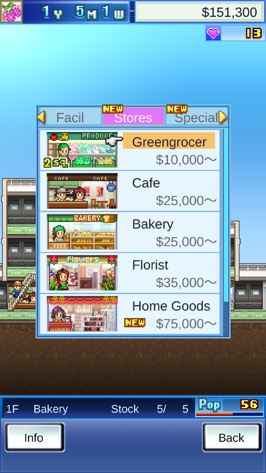 #3. Mega Mall Story (iOS) โดย: Kairosoft Co.,Ltd
