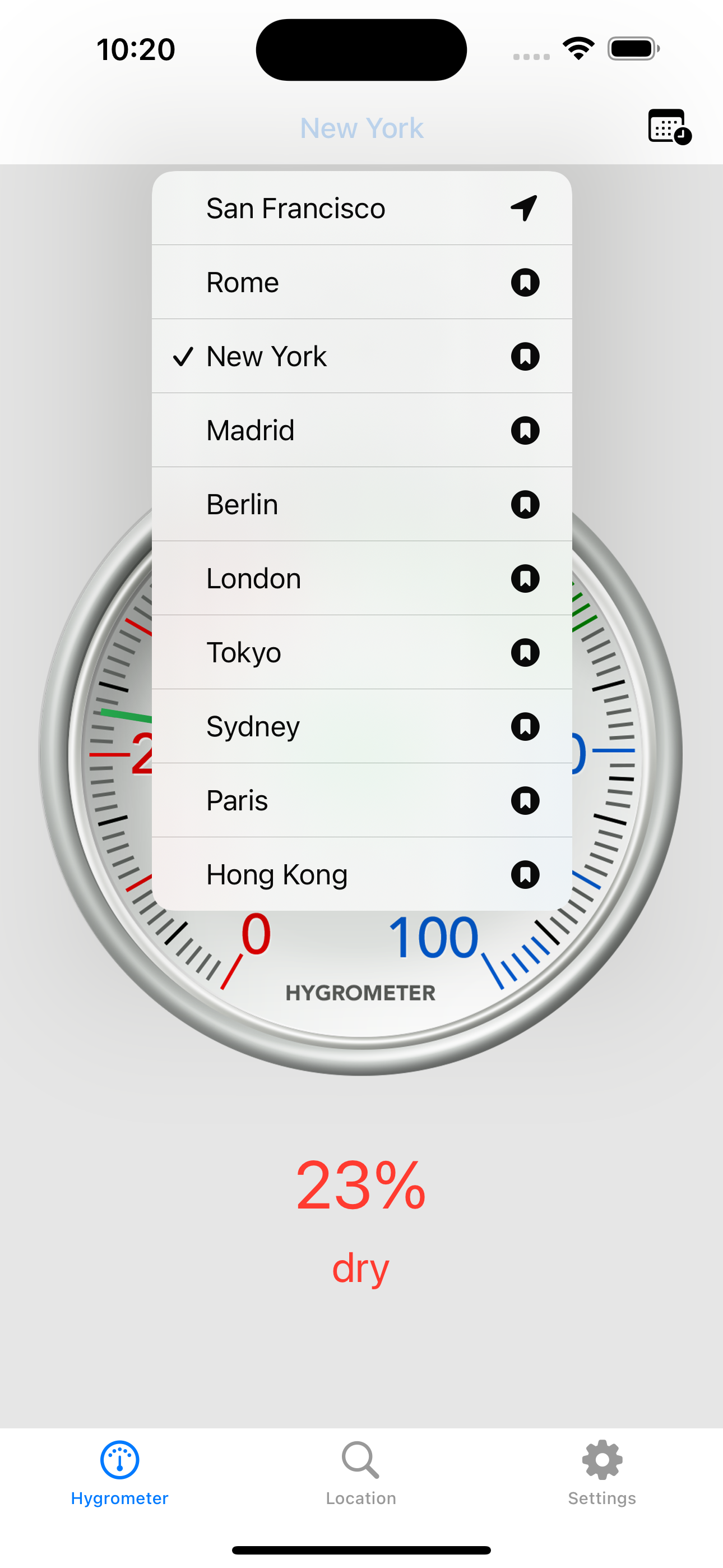 Hygrometer - Air humidity