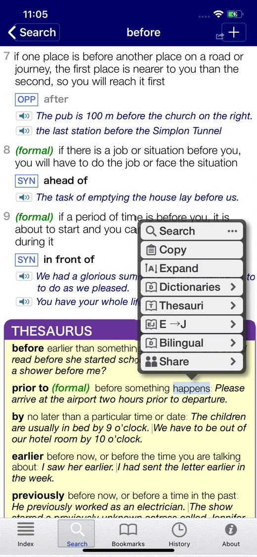 LDOCE screenshot 3