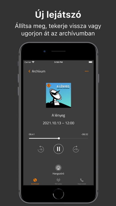 Klubrádió Screenshot