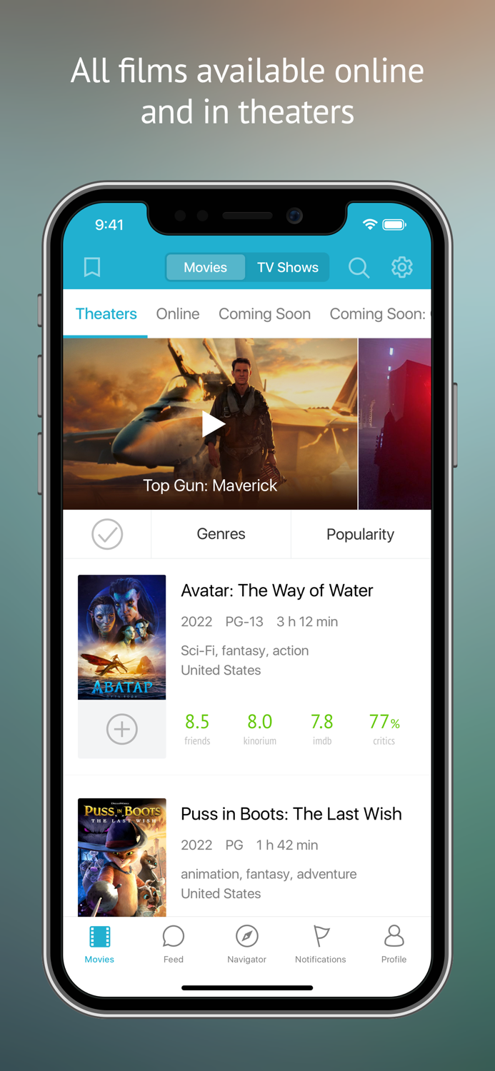 Kinorium All movies and shows