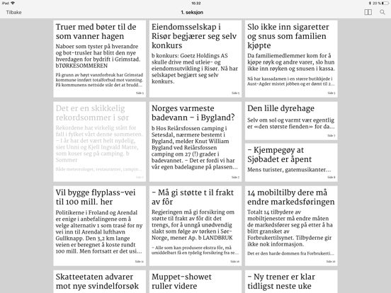 Agderposten eAvis iPad screenshot 4 - News app