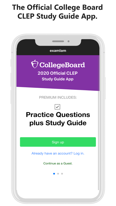 Official CLEP Exam Guide App screenshot n.1