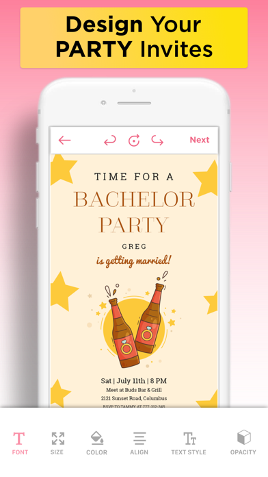 Invitation Maker: Party Invite Screenshot